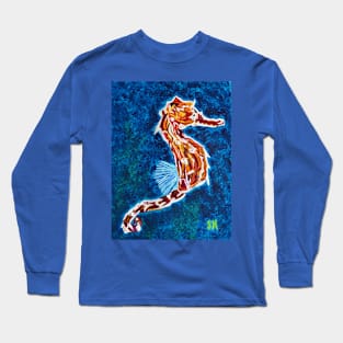 Southbound Seahorse Watercolor Long Sleeve T-Shirt